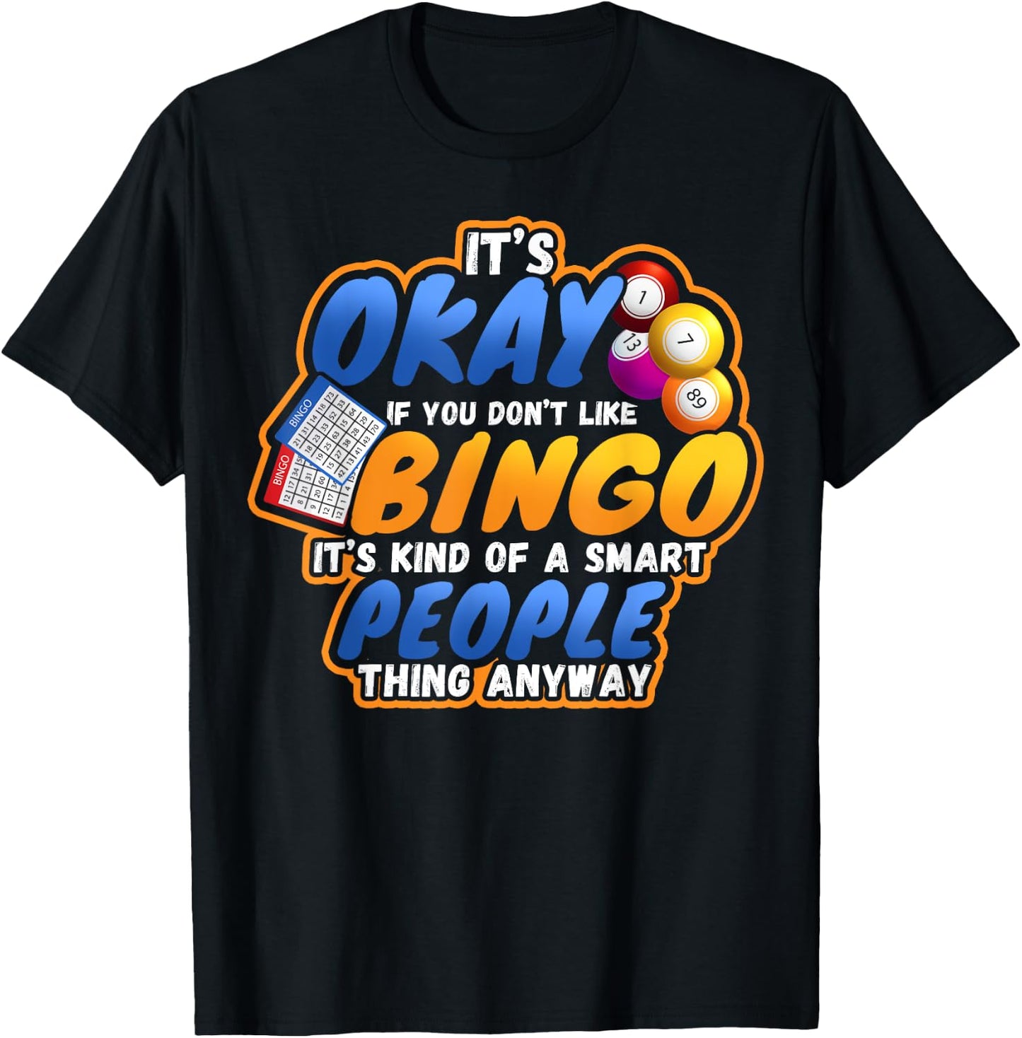 Bingo Lucky Players Lottery Game T-Shirt - T-Shirt | Black