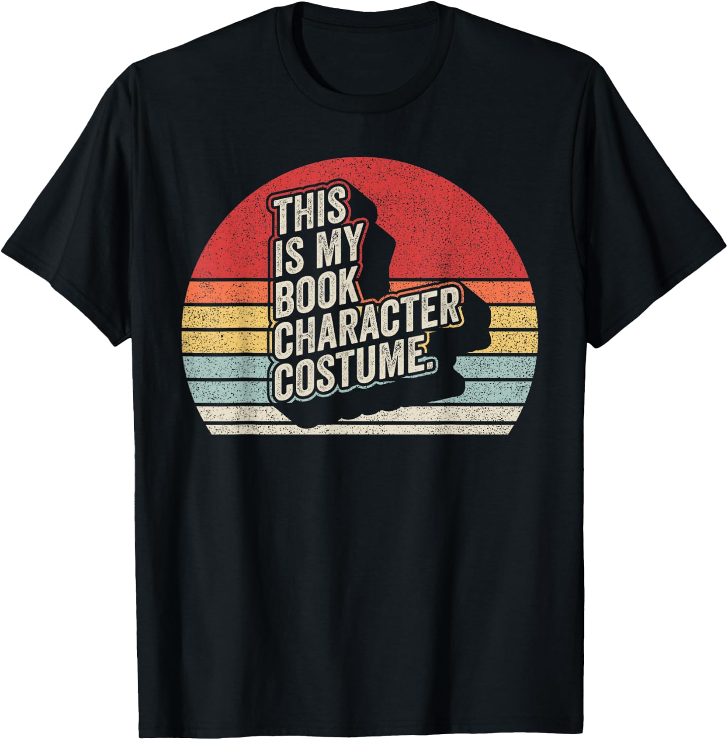 Vintage This is My Book Character Costume Funny Halloween T-Shirt - T-Shirt | Black