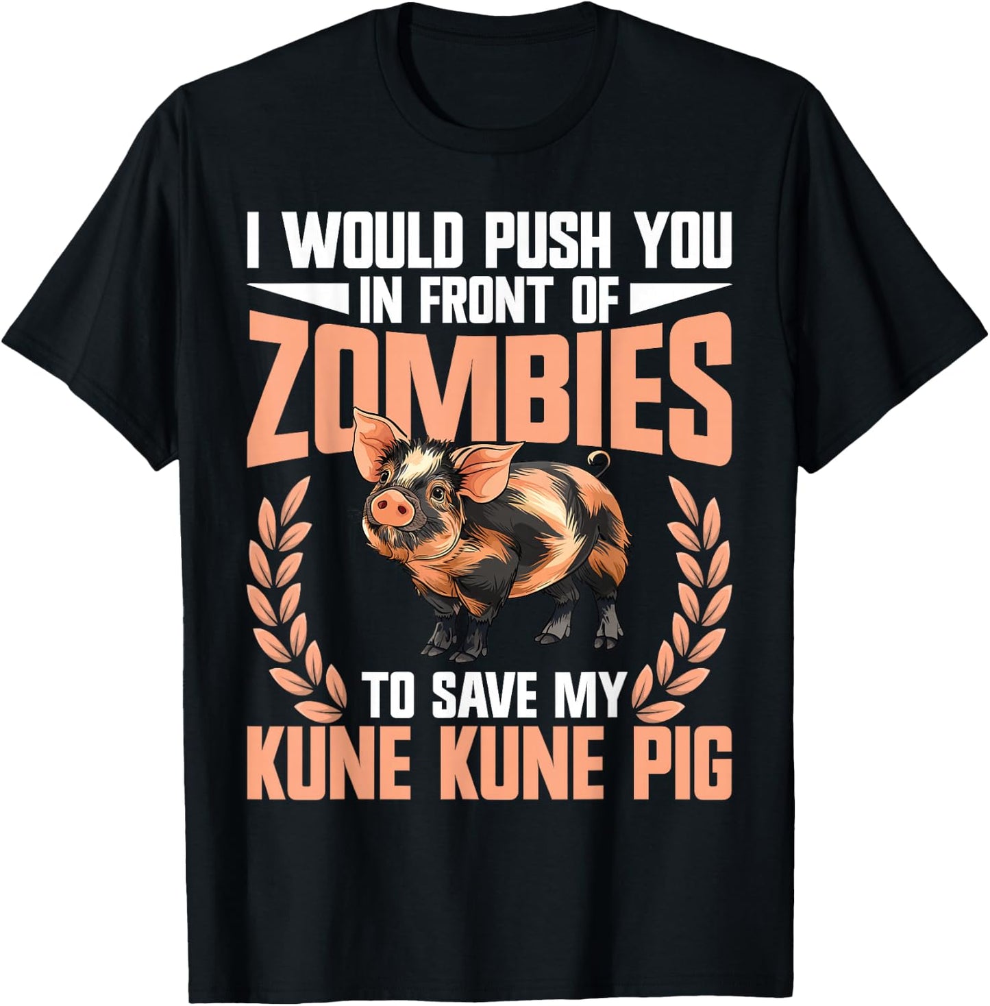 Kunekune Pig Dad Supplies Pig Breeder Kune Kune Girl T-Shirt - T-Shirt | Black