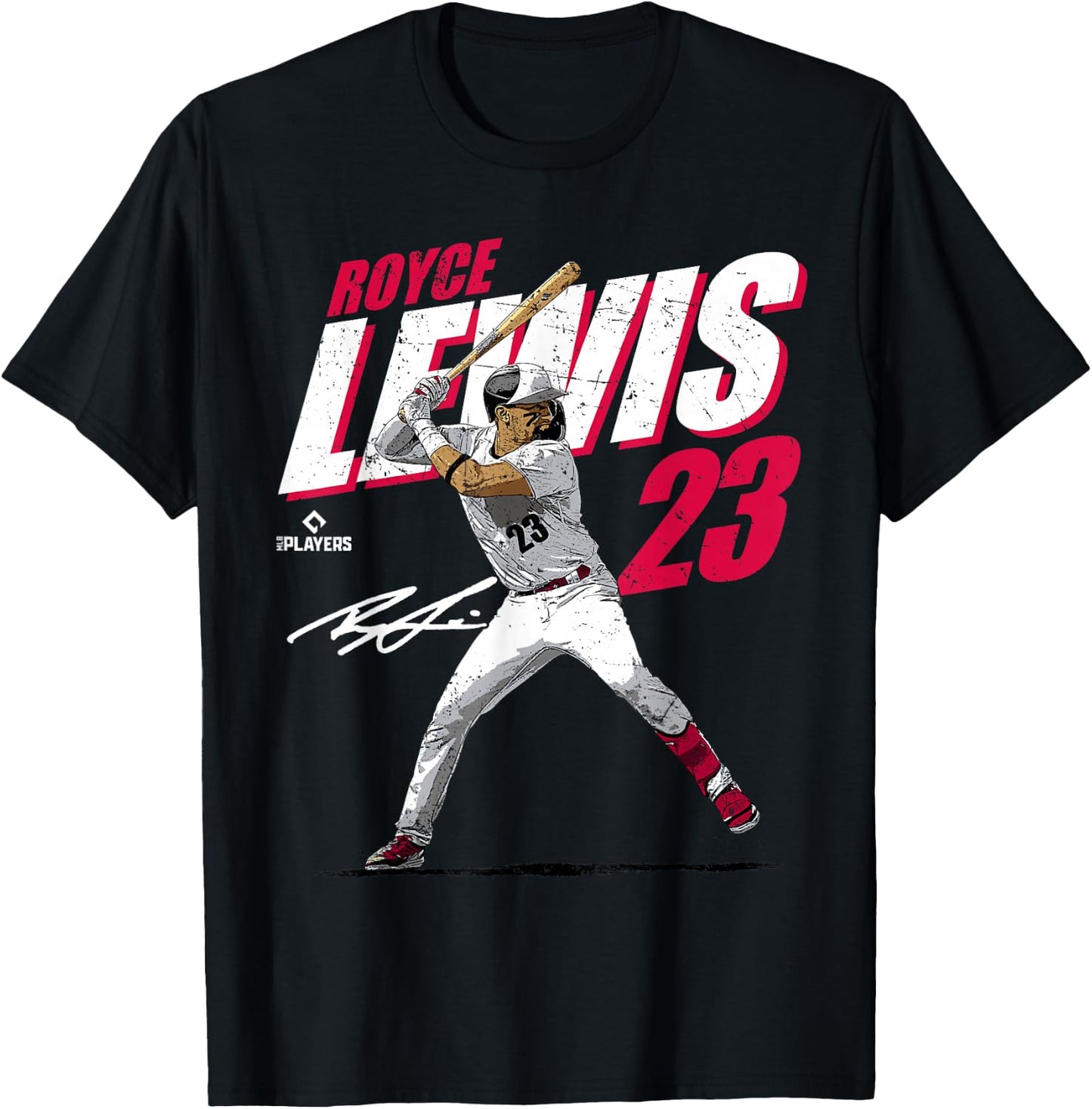 Royce Lewis | Minnesota Baseball Players | MLBRLS3001 T-Shirt - T-Shirt | Black