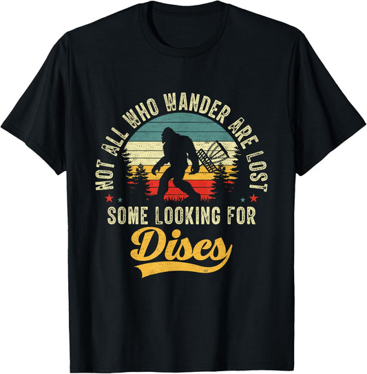 Funny Disc Golfing Bigfoot Disc Golf Bigfoot Sasquatch Kid T-Shirt - T-Shirt | Black