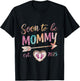 Soon To be Mommy 2025 Mom Est 2025 Loading Promoted to Mommy T-Shirt - T-Shirt | Black