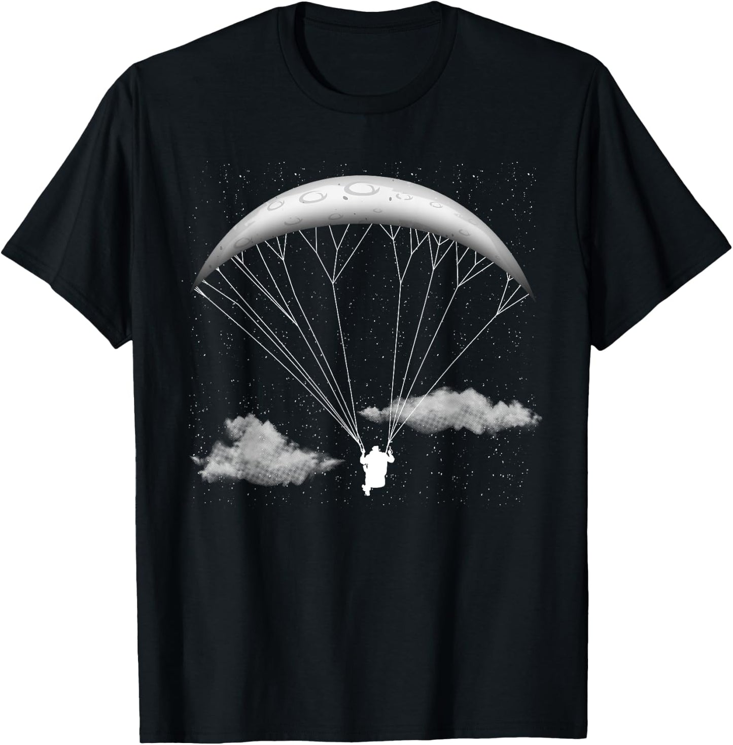 Funny Paragliding Design Women Skydiving Paraglider T-Shirt - T-Shirt | Black