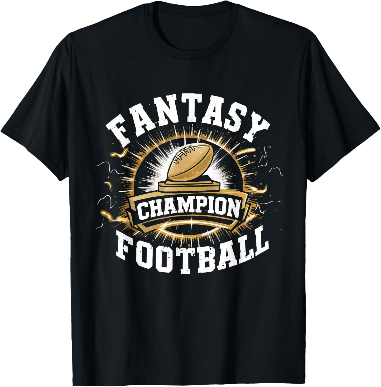 Fantasy Football Champion T-Shirt - T-Shirt | Black