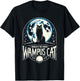 Wampus Cat American Folklore Cryptozoology Cryptid T-Shirt - T-Shirt | Black