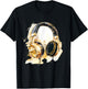 Headphones Music DJ Beatmaker Artwork Splash Dance Music T-Shirt - T-Shirt | Black