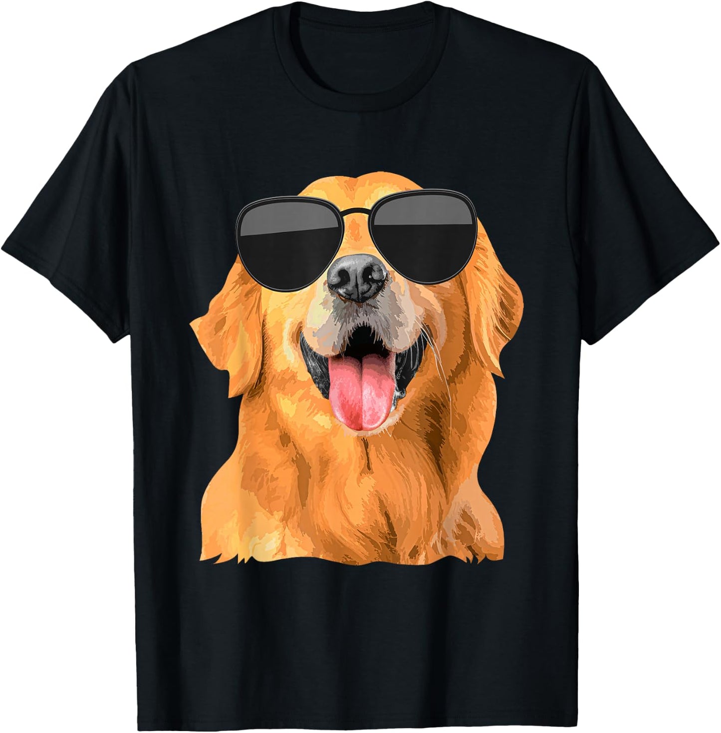 Golden Retriever Design Women Golden Retriever Lover T-Shirt - T-Shirt | Black