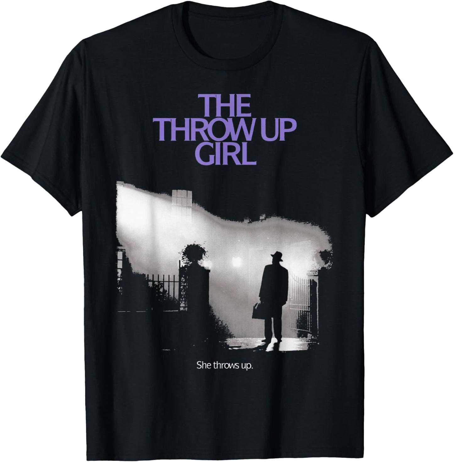 The Throw Up Girl T-Shirt - T-Shirt | Black