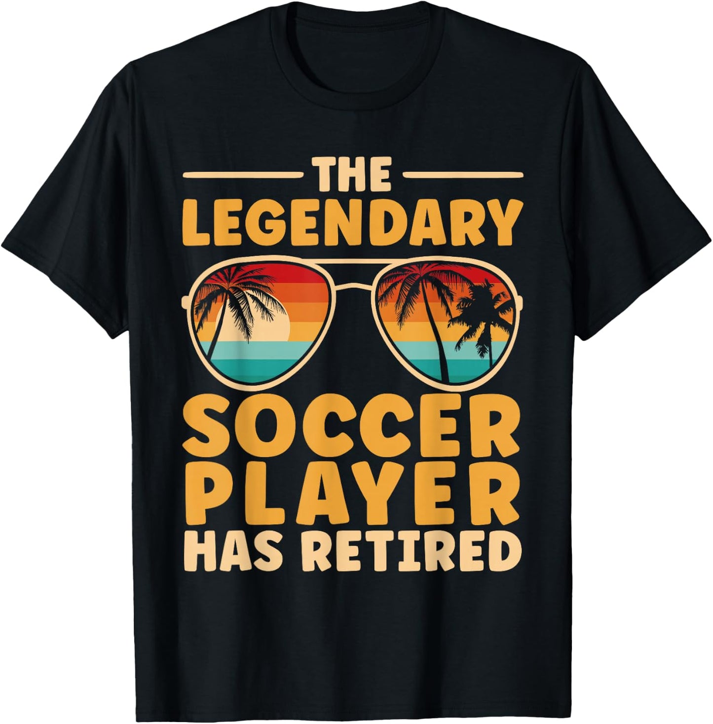Retired Soccer Player Retirement T-Shirt - T-Shirt | Black