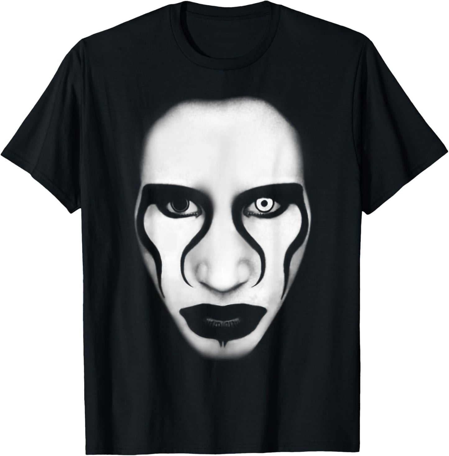 Marilyn Manson – Face And Flag T-Shirt - T-Shirt | Black