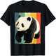 Panda Design Women Kids Giant Panda Bear Lover Panda T-Shirt - T-Shirt | Black