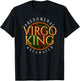 Virgo King Golden Africa Zodiac – Melanated Pride T-Shirt - T-Shirt | Black