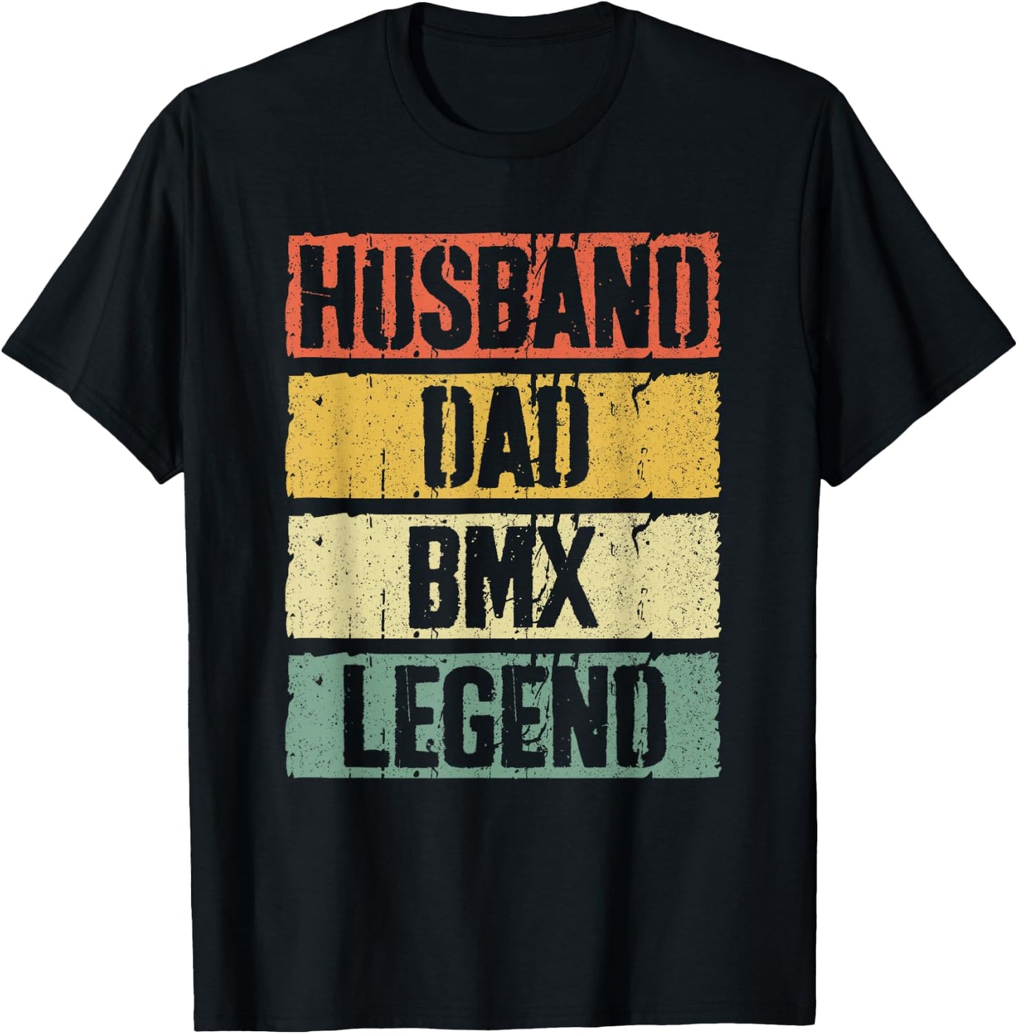 Husband Dad BMX Legend Shirt Men Fathers Day T-Shirt - T-Shirt | Black
