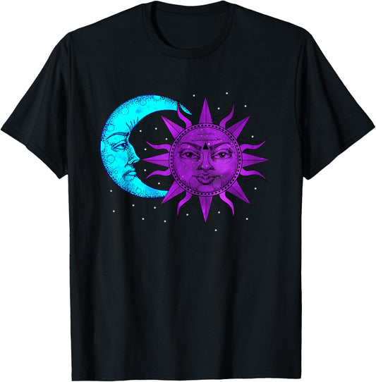 Moon and Sun Astronomy T-Shirt - T-Shirt | Black
