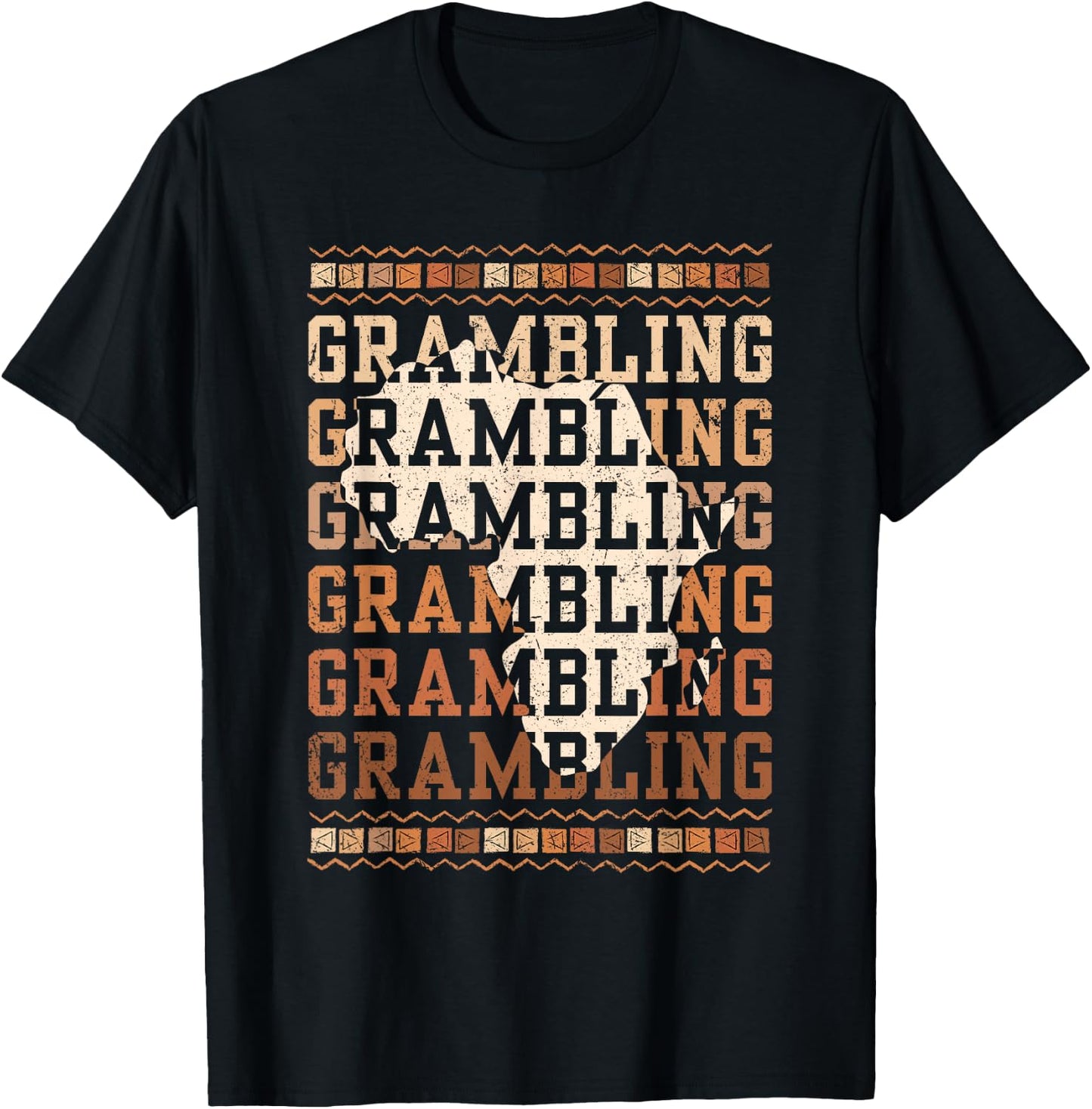 Grambling HBCU with Africa Alumni Historical Black College T-Shirt - T-Shirt | Black