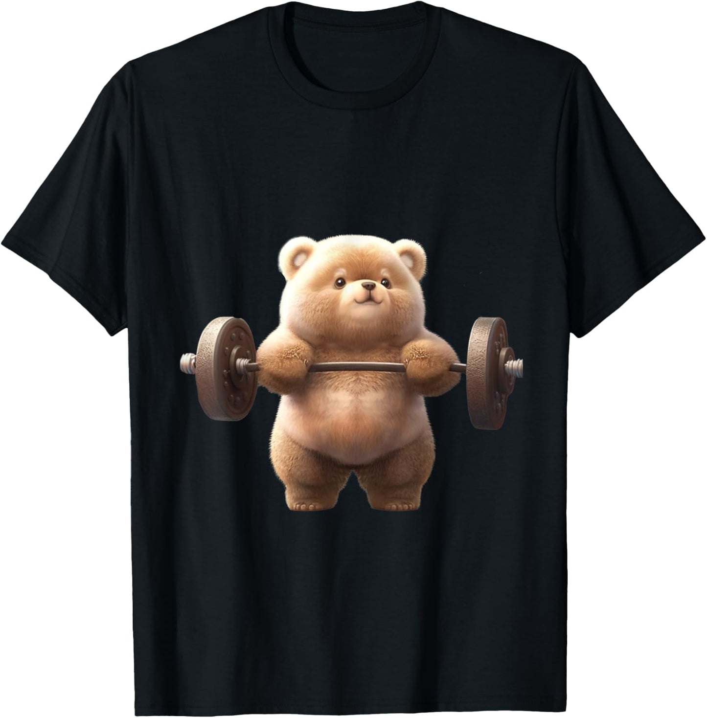 Bear Bodybuilder Weight lifting Gym Workout Sports T-Shirt - T-Shirt | Black