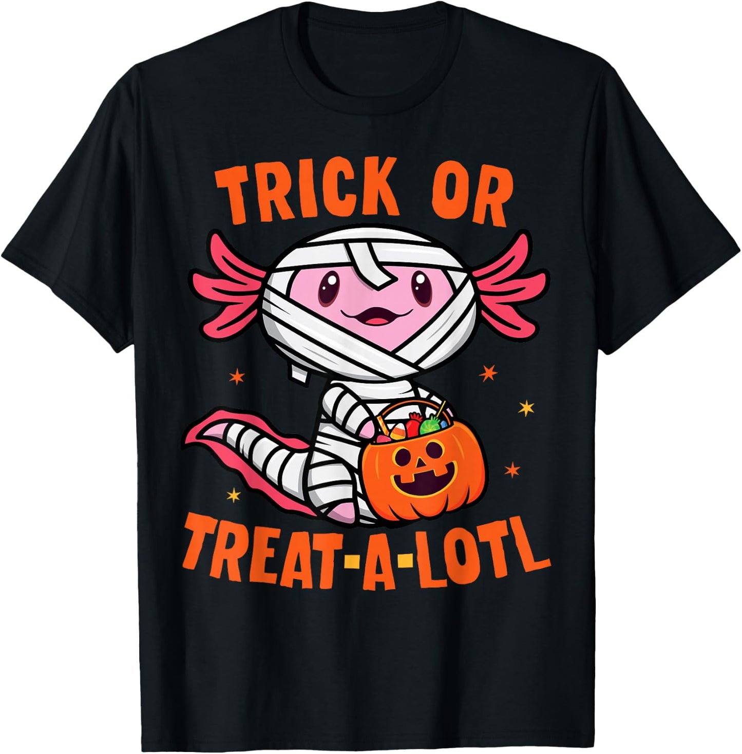 Trick or Treat A Lotl Axolotl Halloween Costume Toddler Kids T-Shirt - T-Shirt | Black