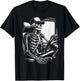 Skeleton Truck Driver Funny Big Trucking truck enthusiasts T-Shirt - T-Shirt | Black