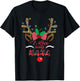 I Love Being Nana Reindeer Christmas Matching Family Gifts T-Shirt - T-Shirt | Black