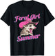 Feral Girl Summer Retro Possum Funny Meme T-Shirt - T-Shirt | Black