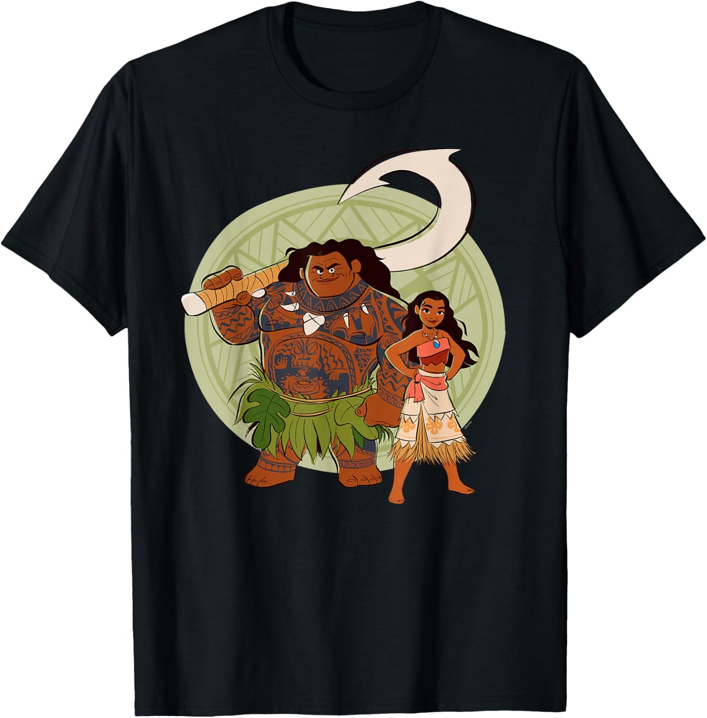Disney Moana and Maui Best Friends Adventure Together T-Shirt - T-Shirt | Black