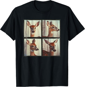Whitetail Deer Beautiful Animal Photobooth Fawn Deer Lover T-Shirt - T-Shirt | Black