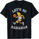 Let's Go Bananas Basketball Player with Funny Banana Graphic T-Shirt - T-Shirt | Black