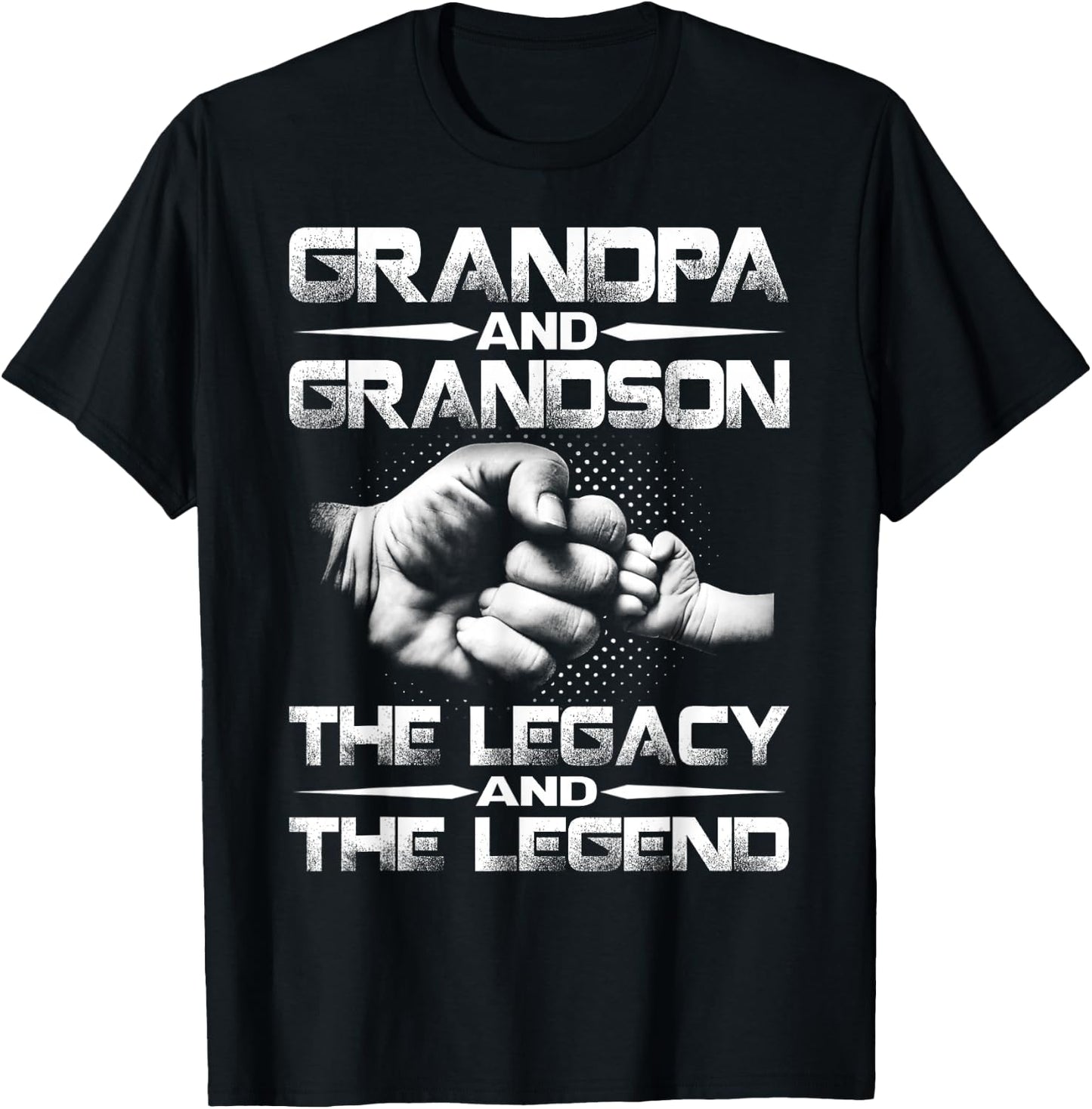 Grandpa And Grandson The Legend And The Legacy T-Shirt - T-Shirt | Black
