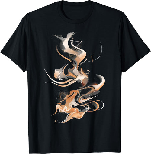 Smoke Swirls In Orange And Black Graphic