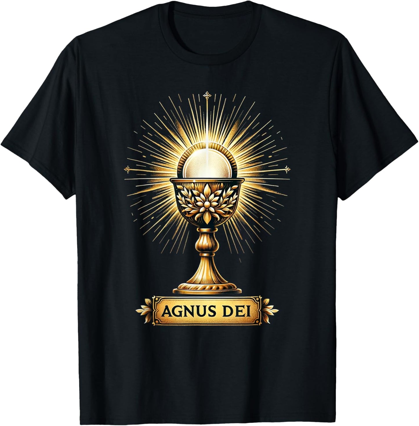 Eucharistic Consecration Traditional Latin Mass Catholic T-Shirt - T-Shirt | Black