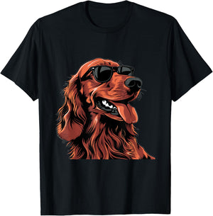 Irish Setter Dog Breed Graphic Men Women Kids T-Shirt - T-Shirt | Black