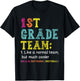 Funny 1st Grade Team Like Normal But Cooler Back To School T-Shirt - T-Shirt | Black