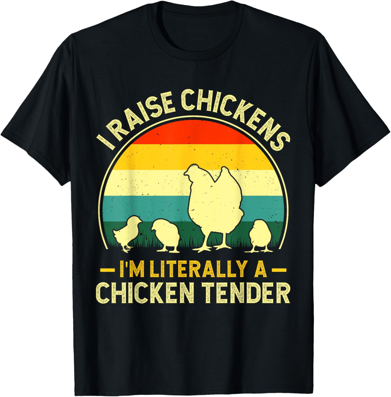 I Raise Chickens Women Chicks Chicken Tender Farmer T-Shirt - T-Shirt | Black