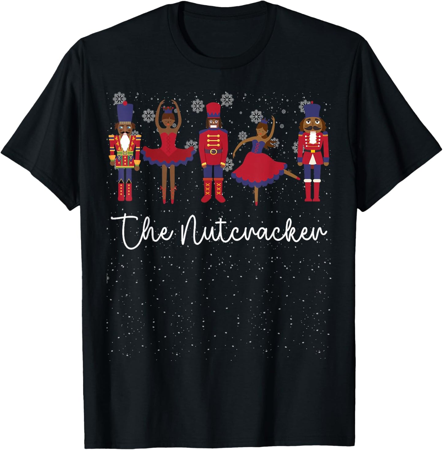African American Nutcracker Christmas Funny Nutcracker T-Shirt - T-Shirt | Black