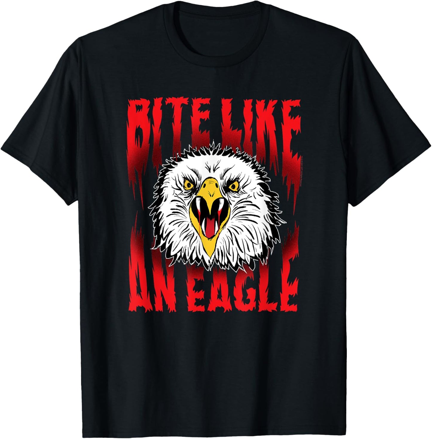 Cobra Kai Cobra Kai Ombre Bite Like an Eagle , Black, Small T-Shirt - T-Shirt | Black