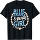 Vintage Blue Jeans & Pearls Kinda Girl T-Shirt - T-Shirt | Black