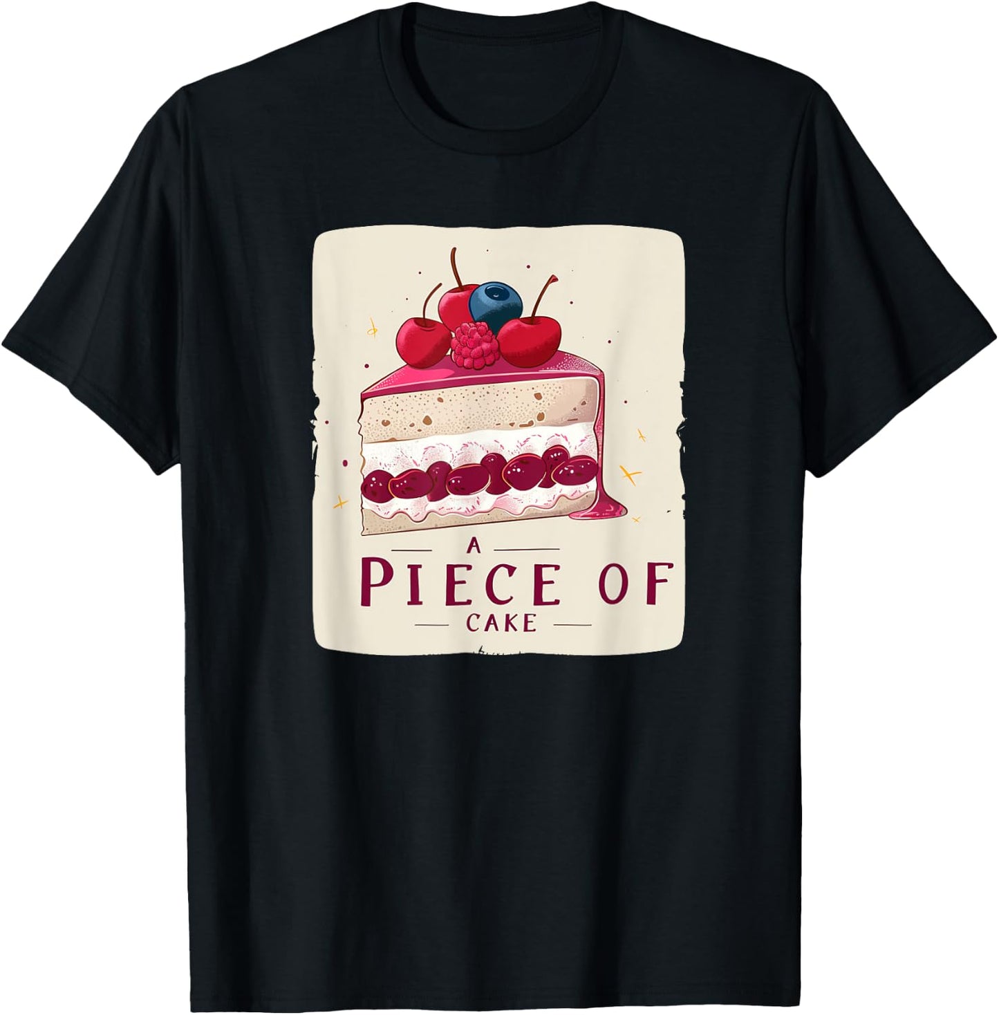 A Piece of Cake Idiom Costume T-Shirt - T-Shirt | Black