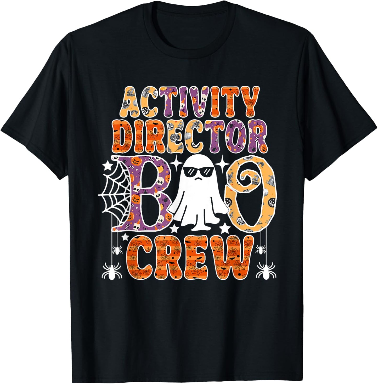 Activity Director Boo Crew Funny Halloween Costume T-Shirt - T-Shirt | Black