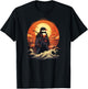 Vintage samurai Penguin on Japanese ninja art Penguin T-Shirt - T-Shirt | Black