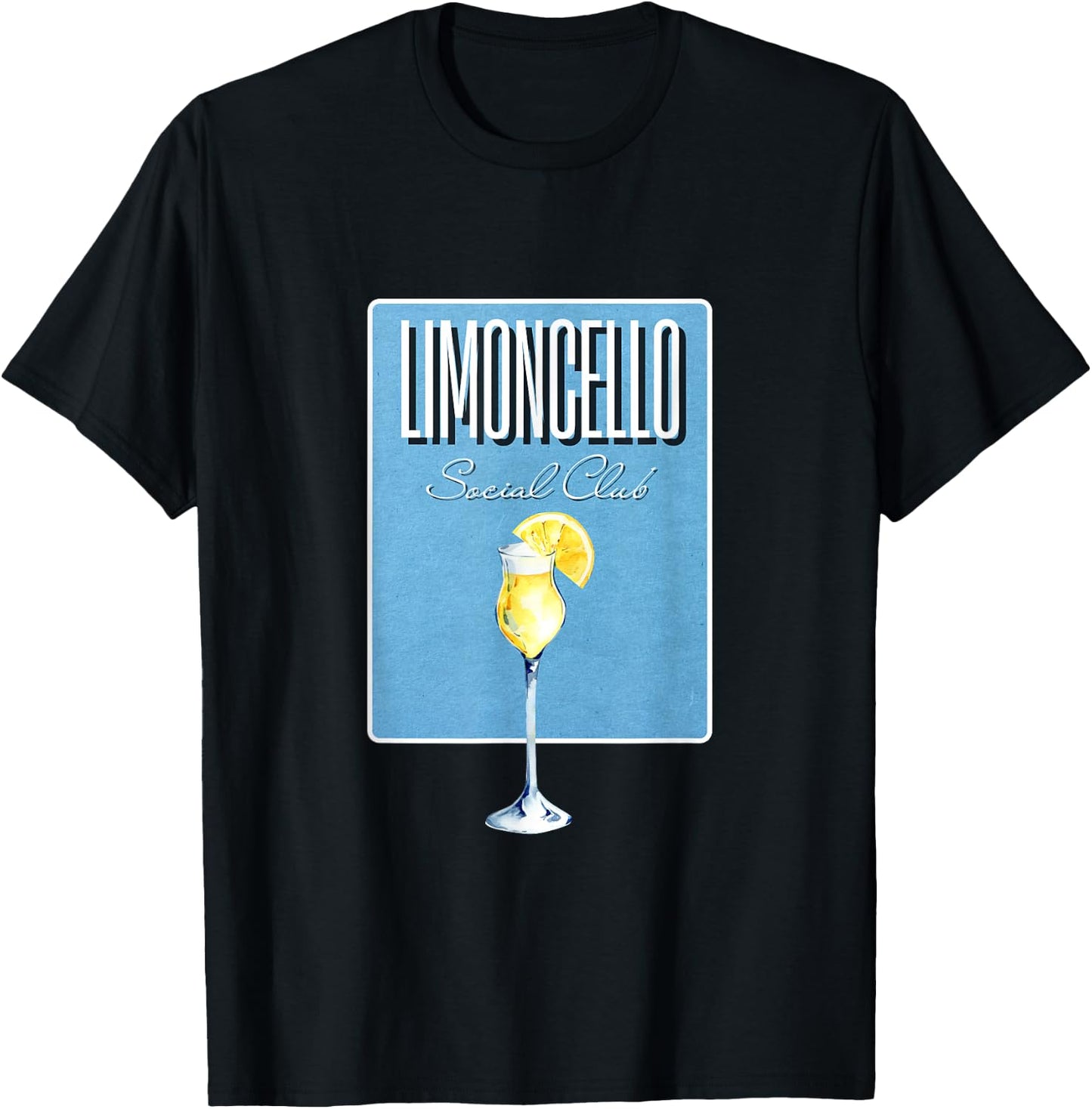 Limoncello Social Club I Lemon Lemon Italy Cocktail T-Shirt - T-Shirt | Black