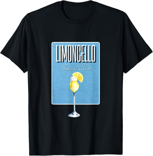 Limoncello Social Club I Lemon Lemon Italy Cocktail T-Shirt - T-Shirt | Black