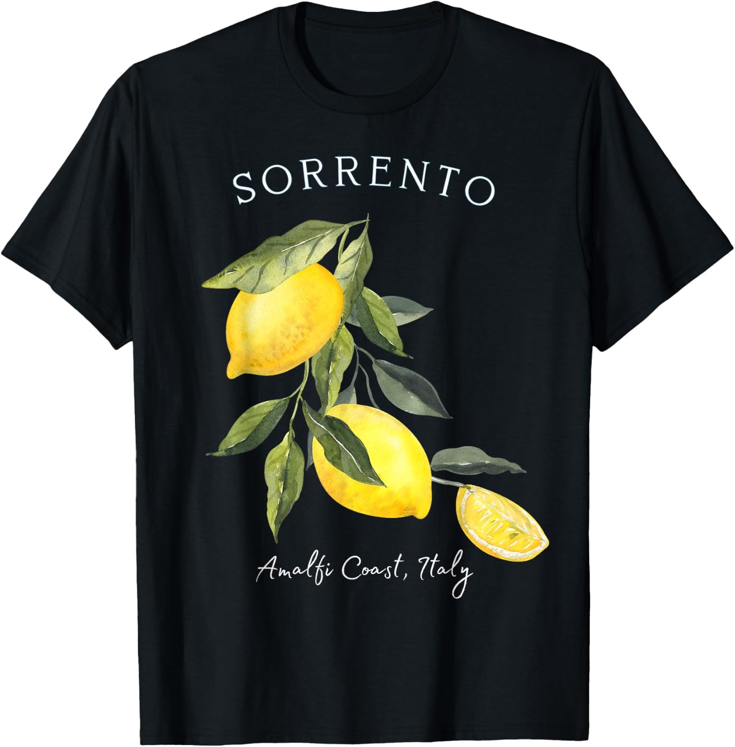 Sorrento Italy European Vacation Outfits Women Souvenir T-Shirt - T-Shirt | Black