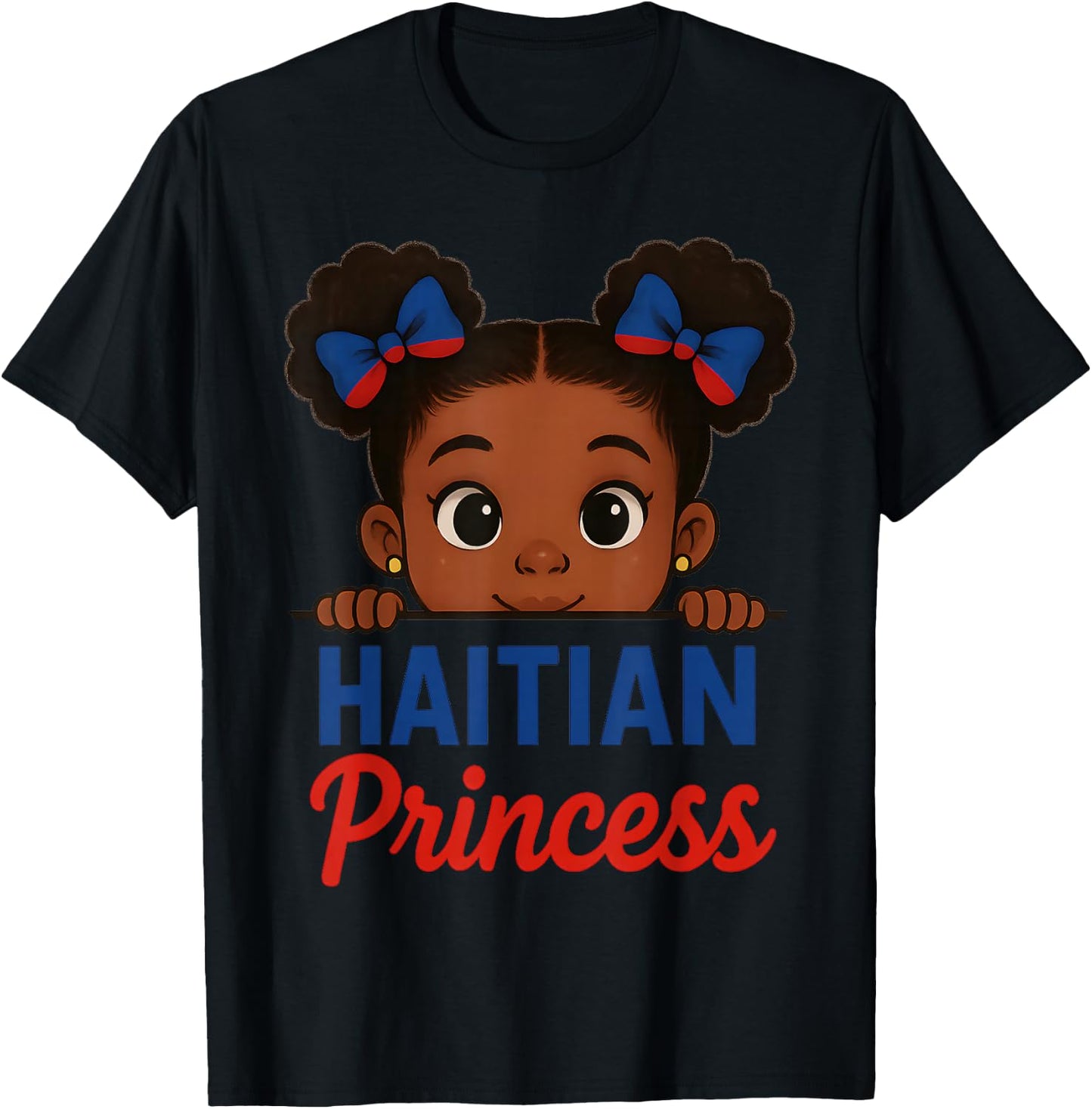 Haitian Princess Haiti Flag Black Girls Melanin Women T-Shirt - T-Shirt | Black
