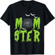 Halloween MOMster Bats Spider Web Mum Monster Mother Women T-Shirt - T-Shirt | Black