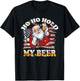 Christmas In July Santa Ho Ho Hold My Beer USA Flag T-Shirt - T-Shirt | Black