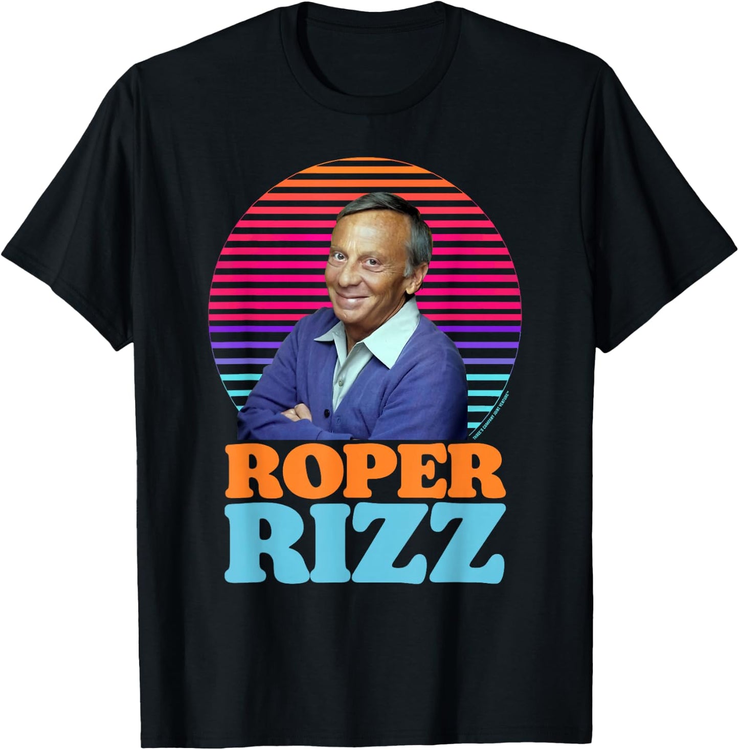 Roper Rizz Funny Three's Company Mr Roper Stanley T-Shirt - T-Shirt | Black