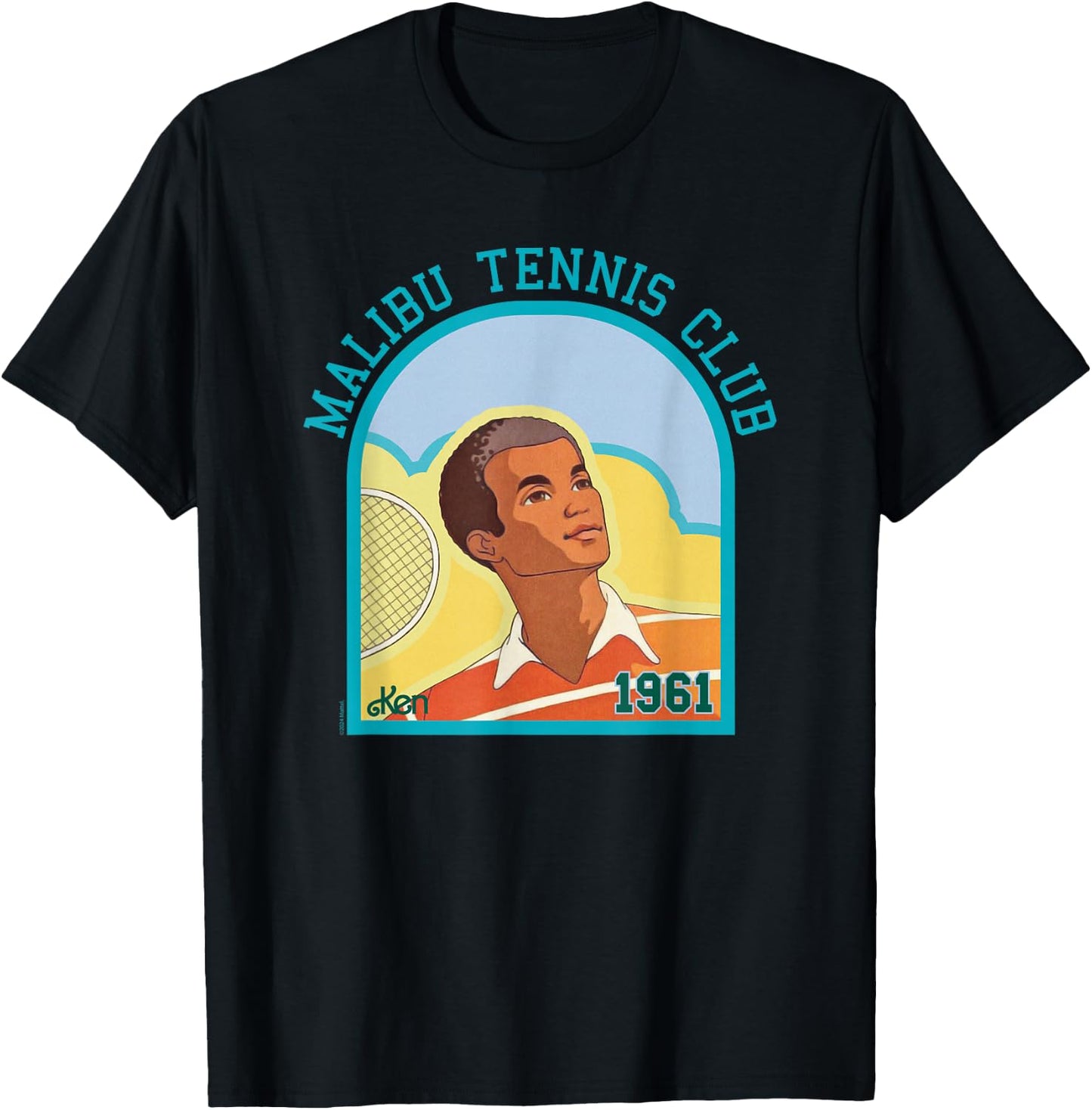 Barbie Ken Malibu Tennis Club 1961 T-Shirt - T-Shirt | Black