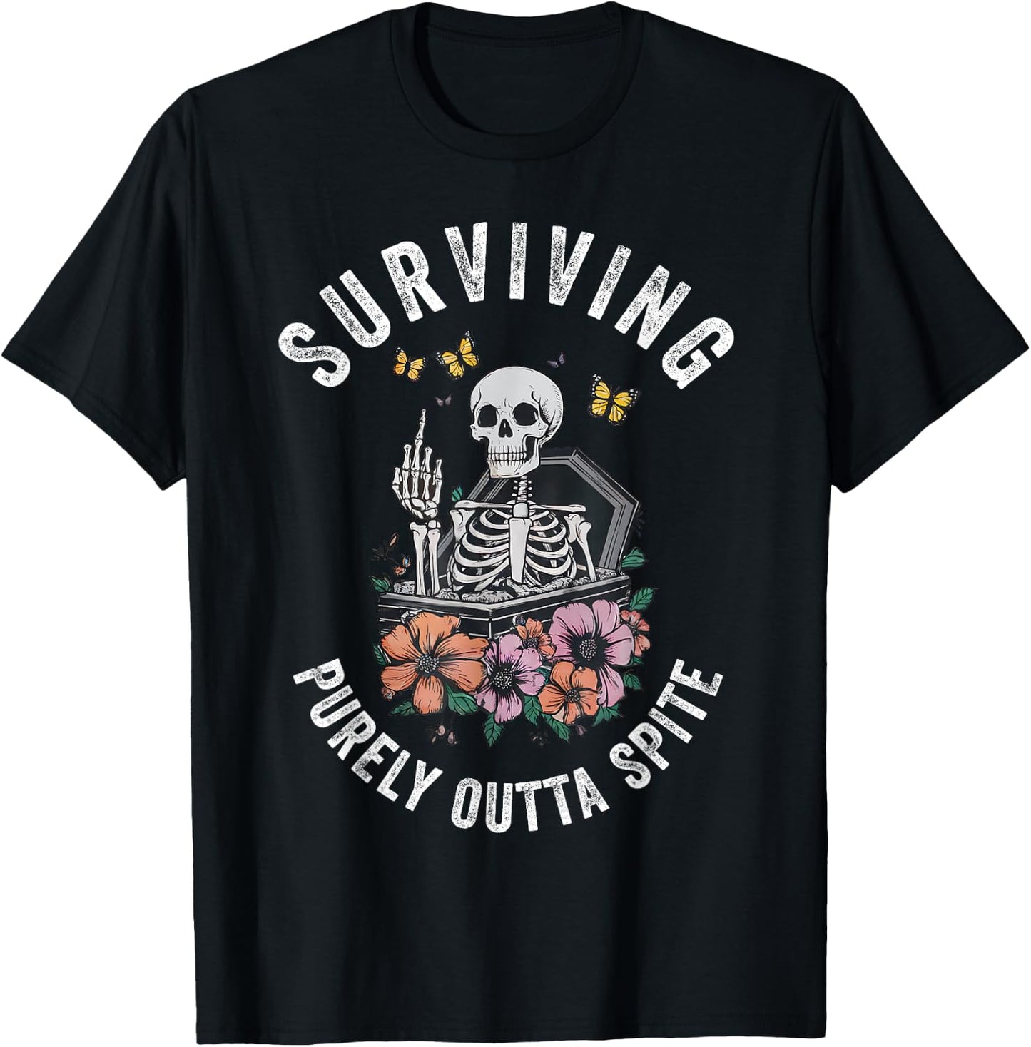 Surviving Purely Out Of Spite T-Shirt - T-Shirt | Black