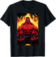 Marvel Universe Classic Red Hulk Extreme Rage On Fire T-Shirt - T-Shirt | Black