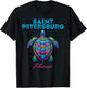 Saint Petersburg Florida Tribal Beach Sea Turtle T-Shirt - T-Shirt | Black